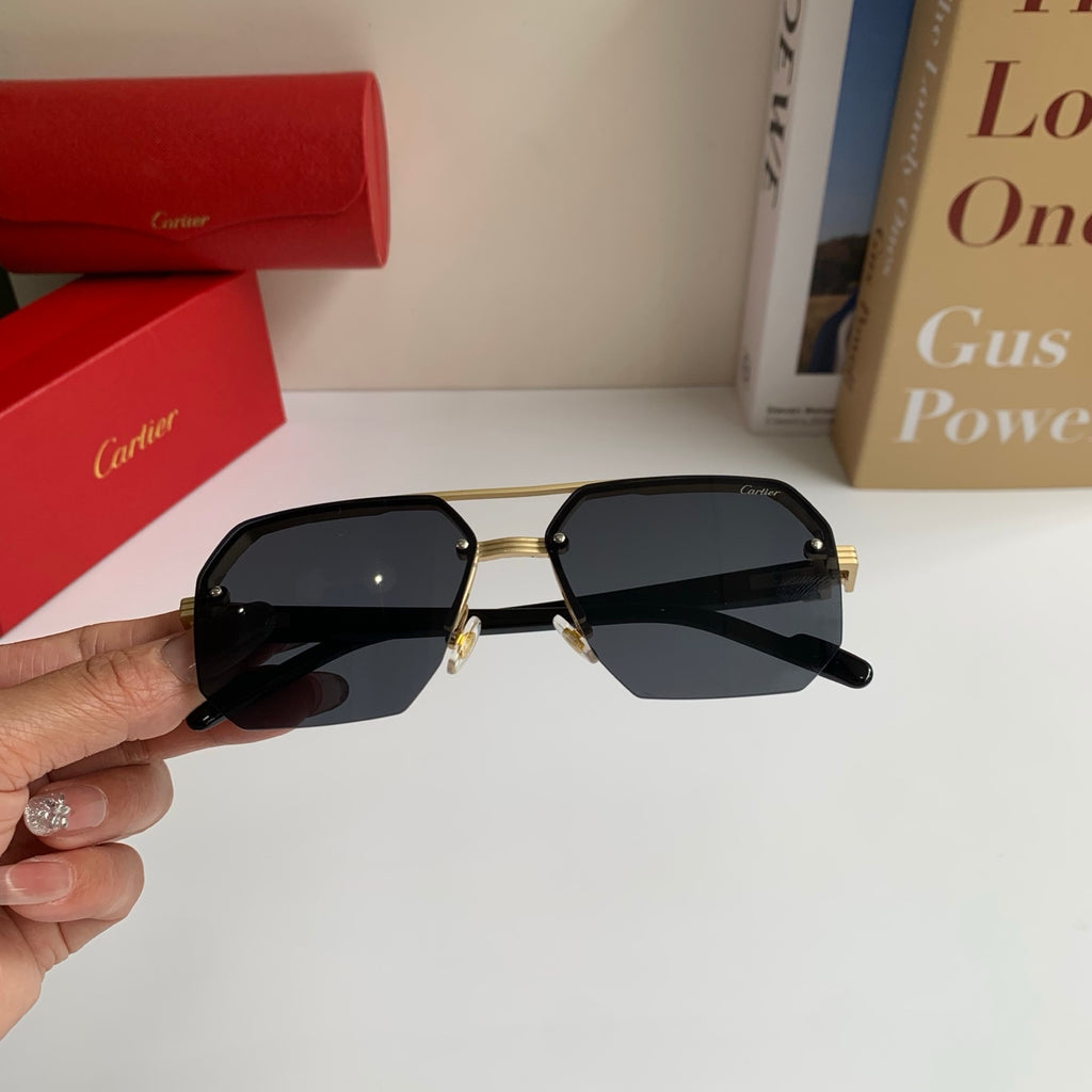 Cartier Square Silver Lens Sunglasses for Men & Women - 487202 - detail image 3