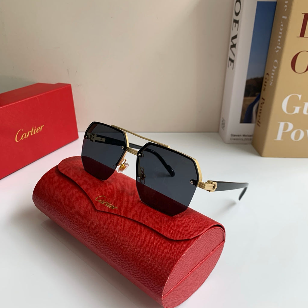 Cartier Square Silver Lens Sunglasses for Men & Women - 487202 - detail image 4