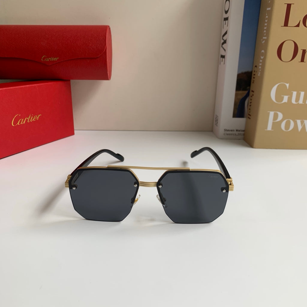 Cartier Square Silver Lens Sunglasses for Men & Women - 487202 - detail image 5