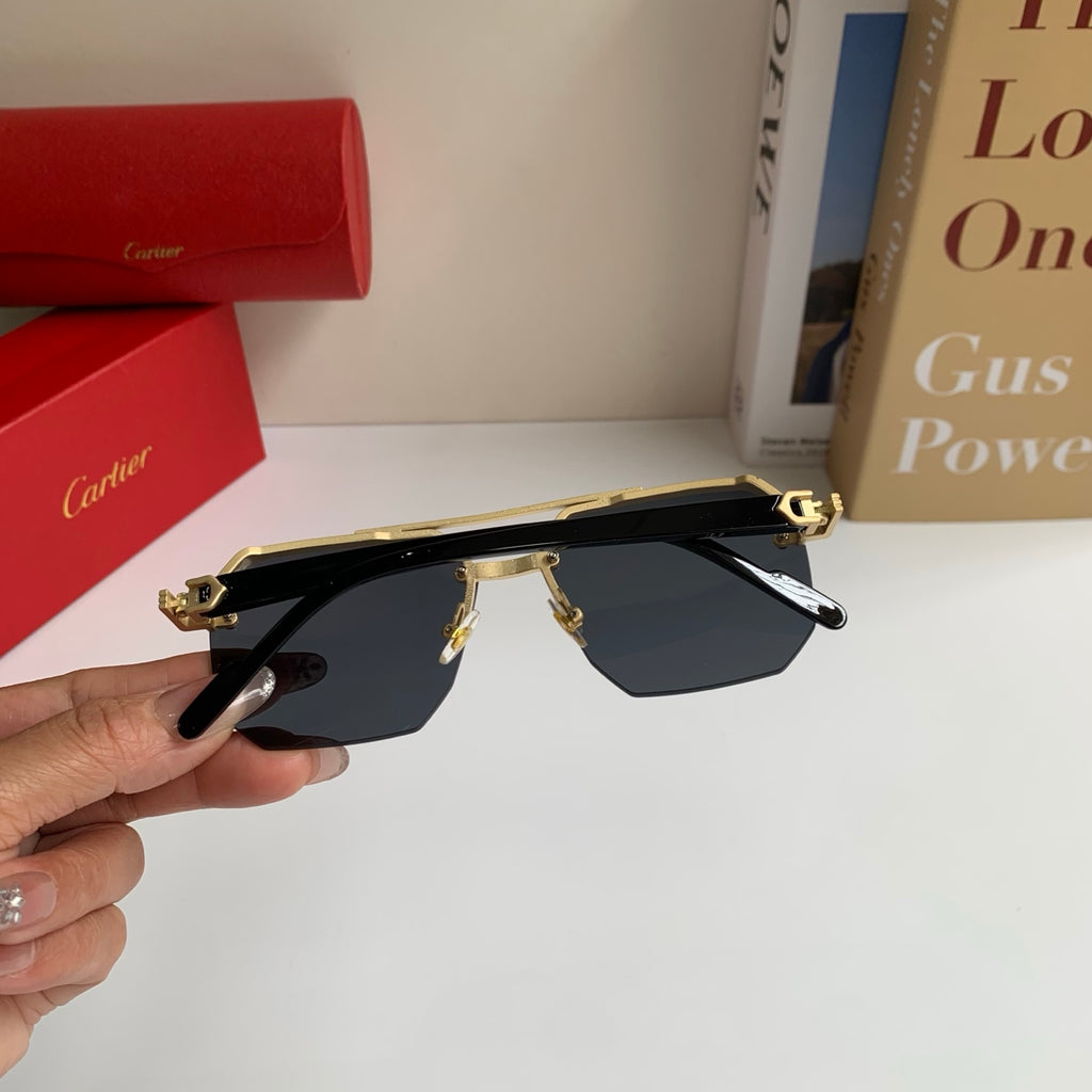 Cartier Square Silver Lens Sunglasses for Men & Women - 487202 - detail image 6