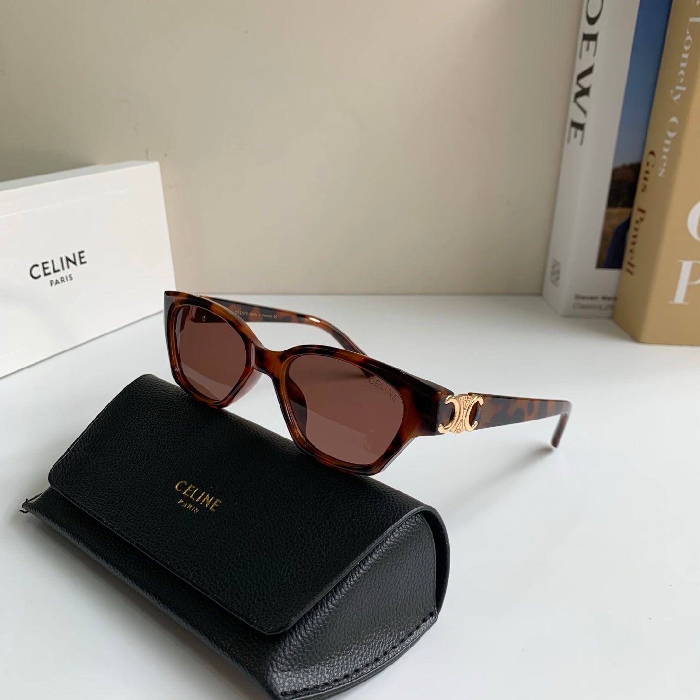 Celine Square Red Lens Sunglasses for Men & Women - detail image 5