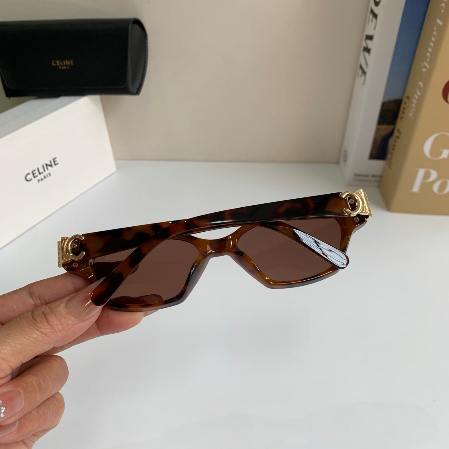 Celine Square Red Lens Sunglasses for Men & Women - detail image 6
