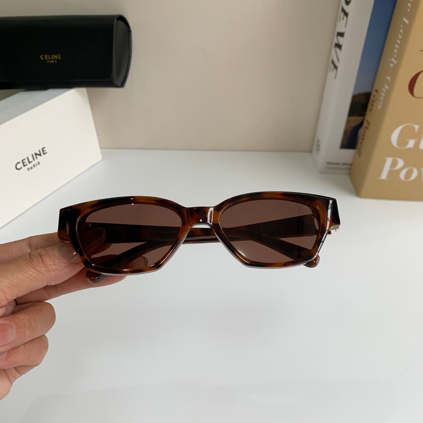 Celine Square Red Lens Sunglasses for Men & Women - detail image 4