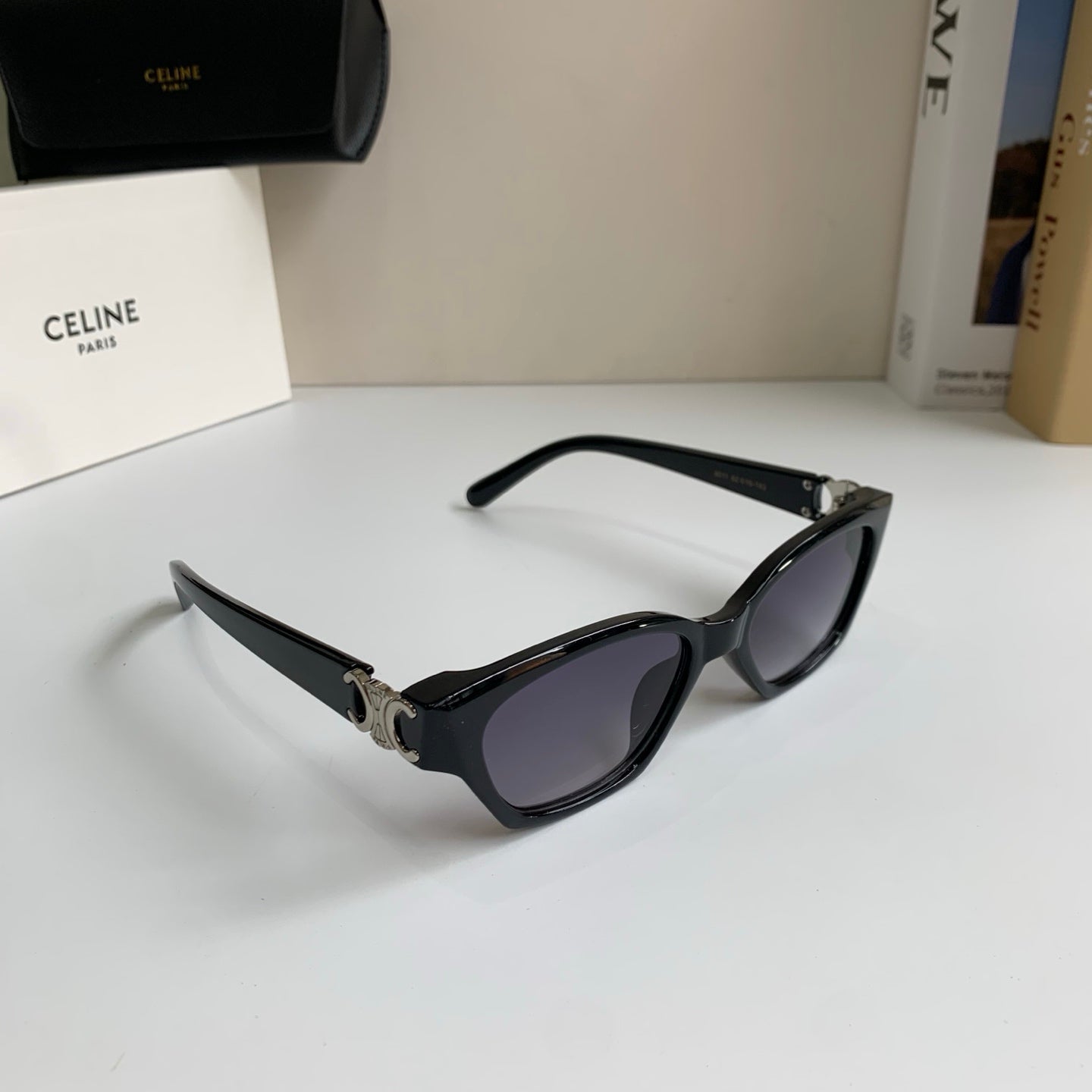 Celine Square Silver Lens Sunglasses for Men & Women - 486981