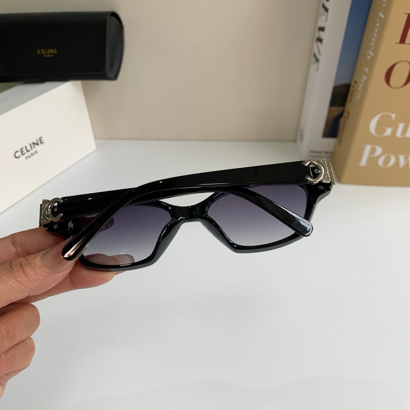 Celine Square Silver Lens Sunglasses for Men & Women - 486981 - detail image 9
