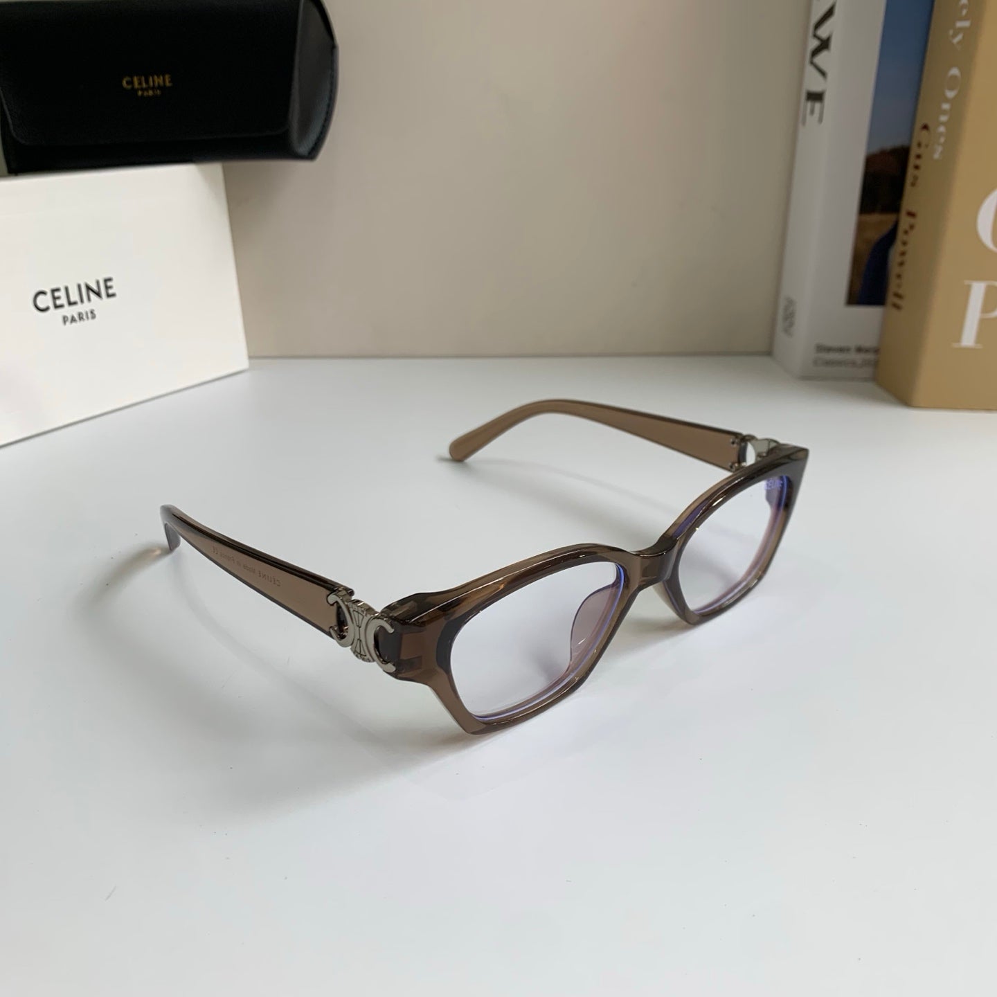 Celine Square Silver Lens Sunglasses for Men & Women - 415609