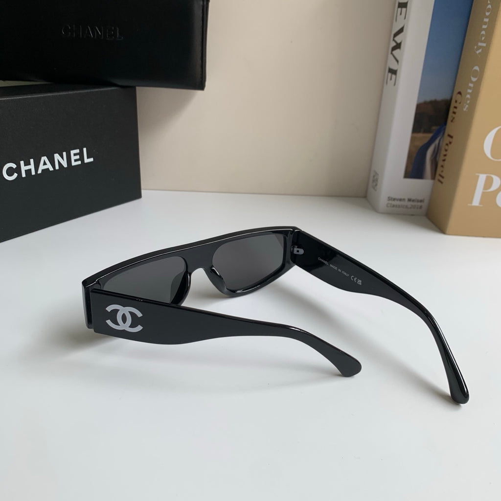 Chanel Cat-Eye Black Lens Sunglasses for Men & Women - 486518 - detail image 7