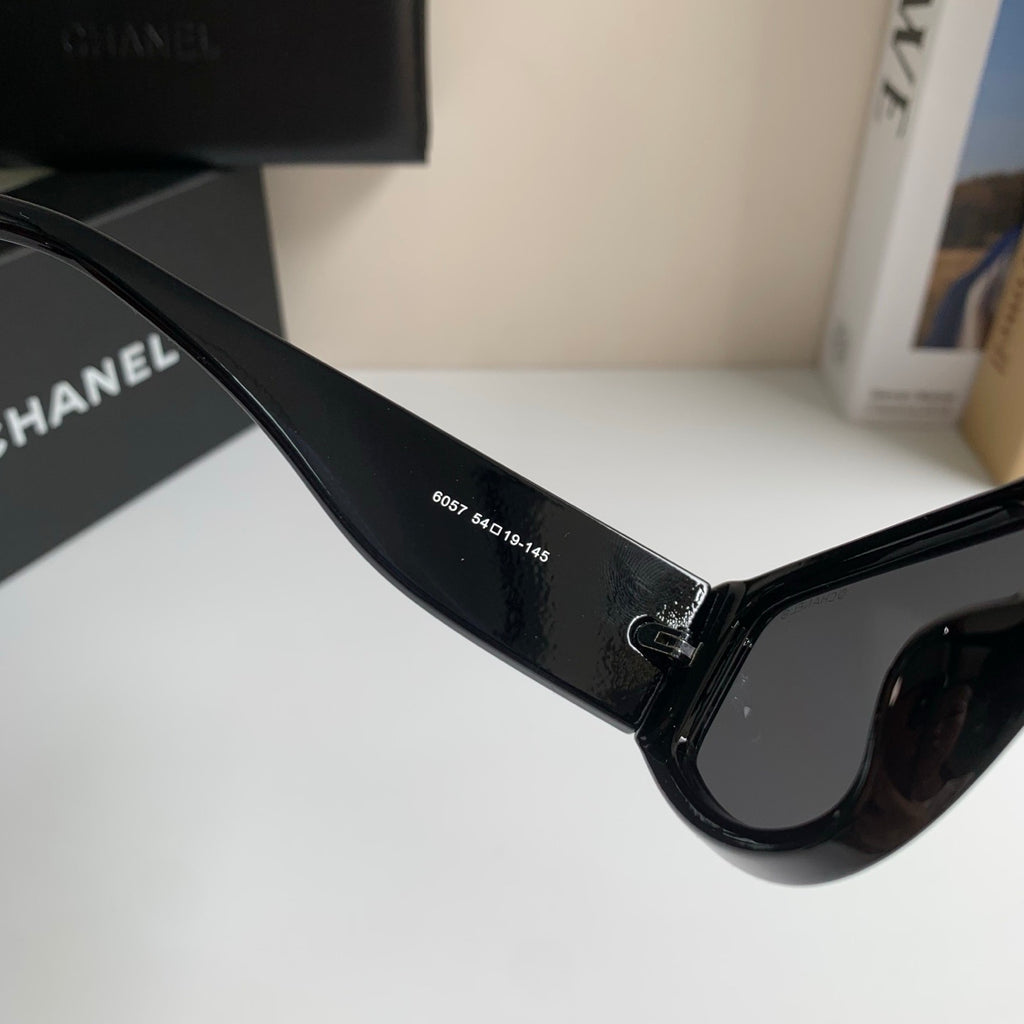 Chanel Cat-Eye Black Lens Sunglasses for Men & Women - 486518 - detail image 5