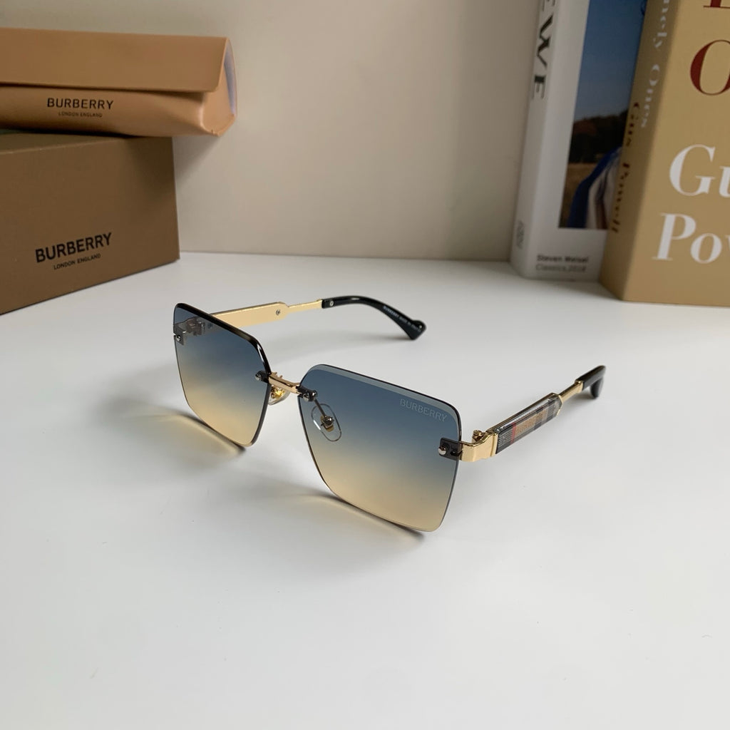 Burberry Metal Square Silver Lens Sunglasses for Men & Women - 432423 - detail image 2