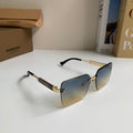 Burberry Metal Square Silver Lens Sunglasses for Men & Women - 432423