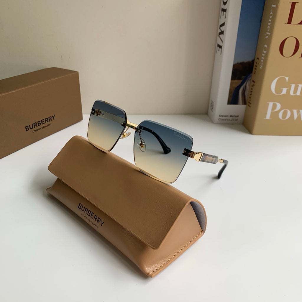 Burberry Metal Square Silver Lens Sunglasses for Men & Women - 432423 - detail image 4