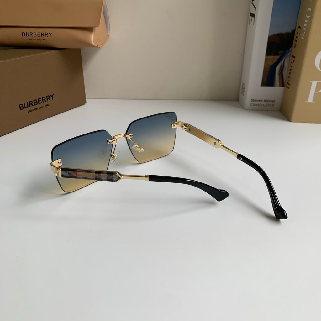 Burberry Metal Square Silver Lens Sunglasses for Men & Women - 432423 - detail image 6