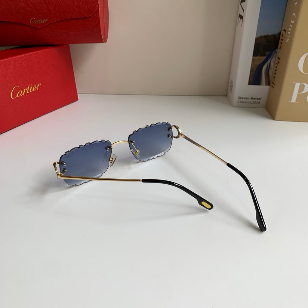 Cartier Lightweight Rimless Silver Lens Sunglasses for Men & Women - 432375 - detail image 8