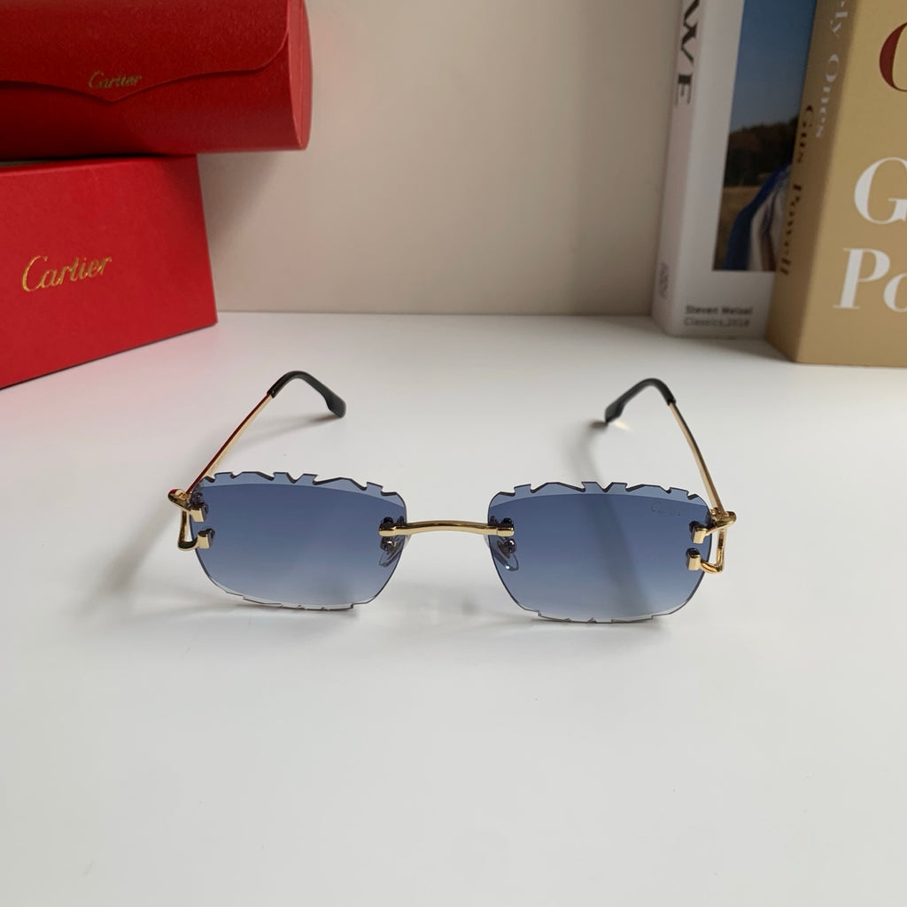 Cartier Lightweight Rimless Silver Lens Sunglasses for Men & Women - 432375 - detail image 5