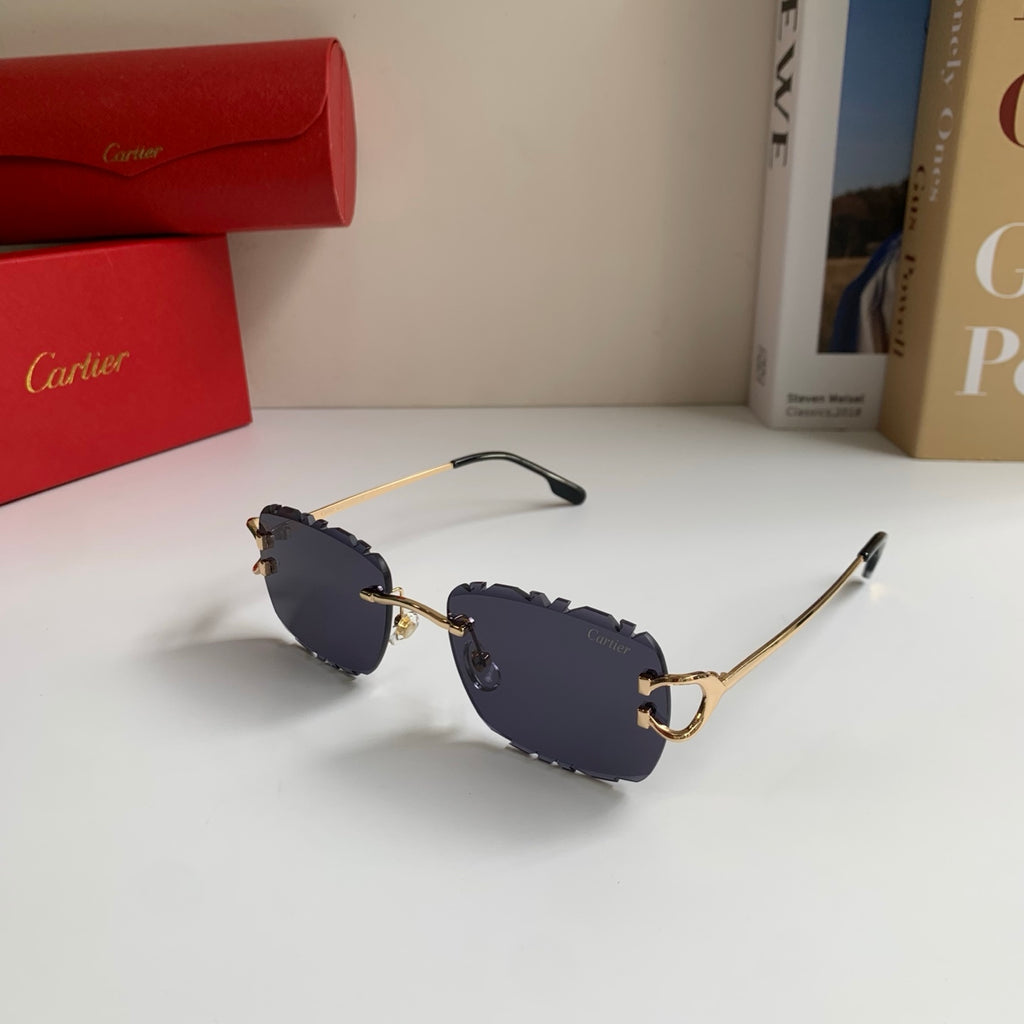 Cartier Lightweight Rimless Silver Lens Sunglasses for Men & Women - 432377 - detail image 2