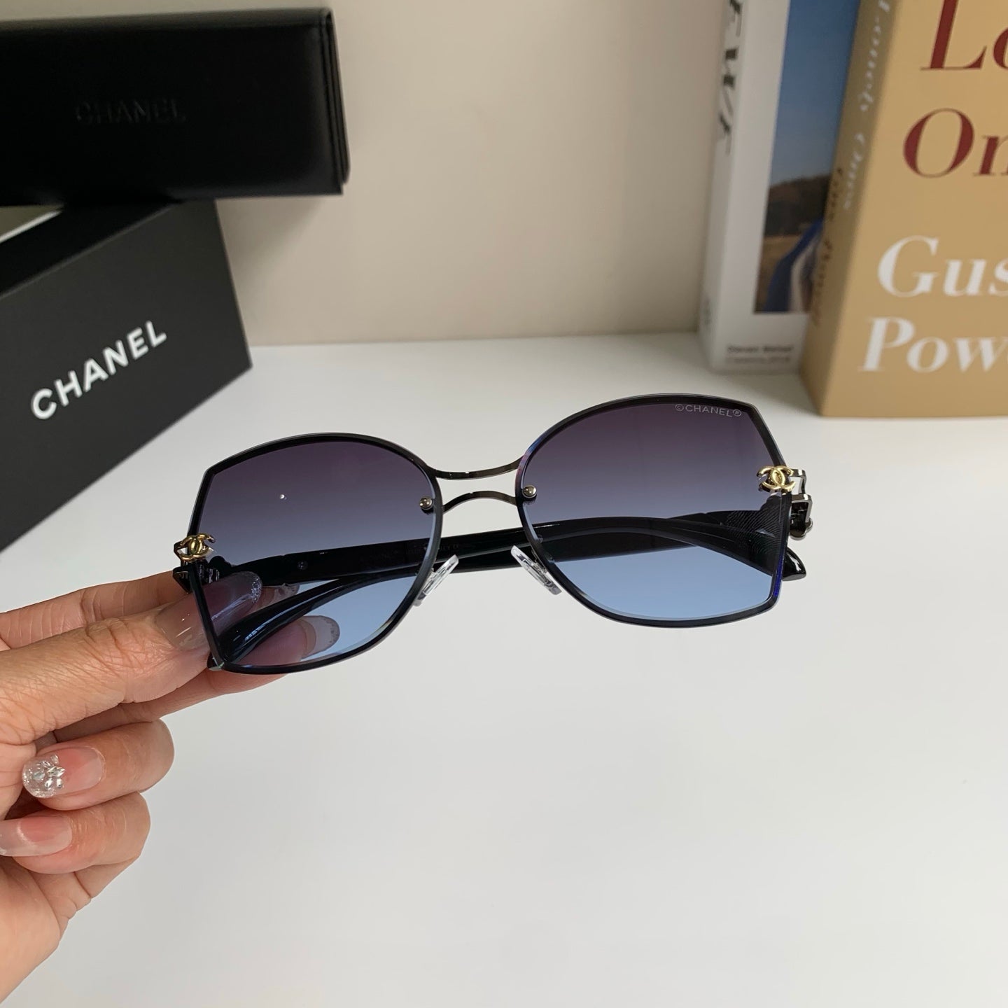 Chanel Square Silver Lens Sunglasses for Men & Women - 431621 - detail image 3
