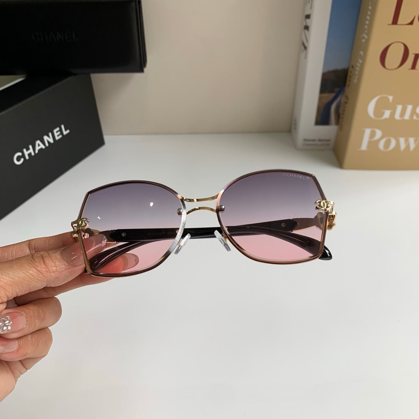 Chanel Square Silver Lens Sunglasses for Men & Women - 431622 - detail image 4