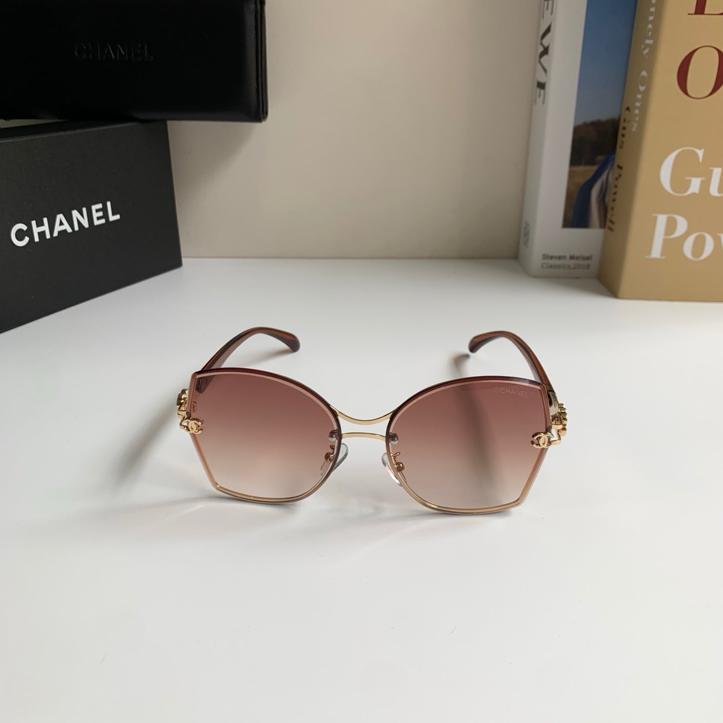 Chanel Square Red Lens Sunglasses for Men & Women - 431623 - detail image 3
