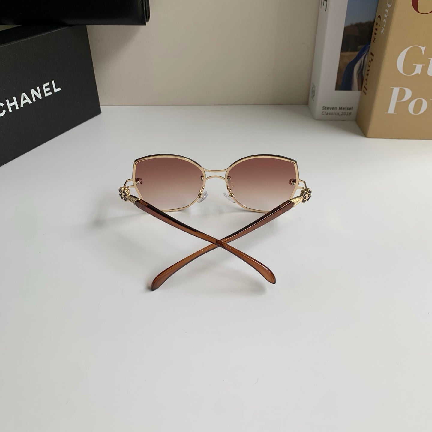 Chanel Square Red Lens Sunglasses for Men & Women - 431623 - detail image 8