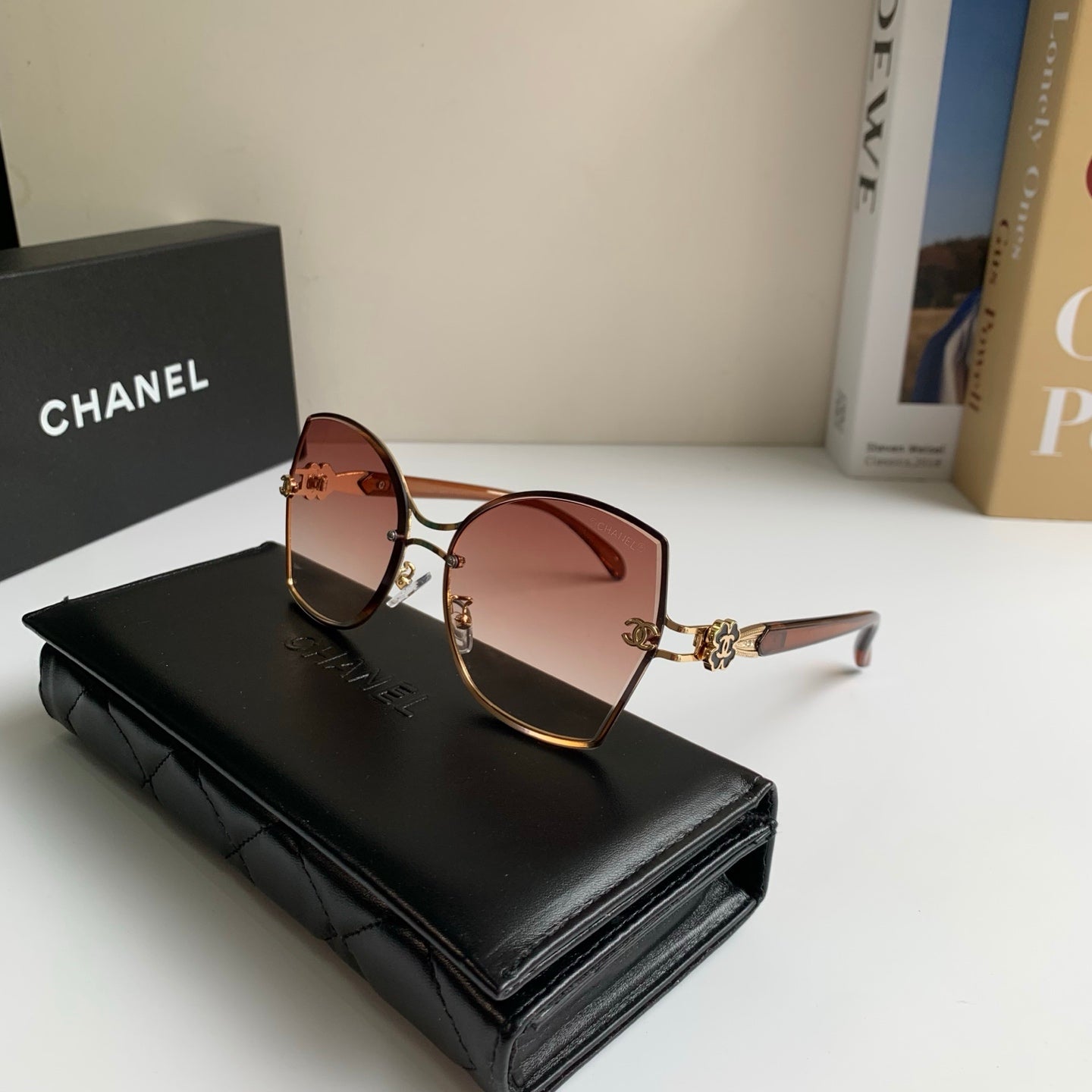 Chanel Square Red Lens Sunglasses for Men & Women - 431623 - detail image 5