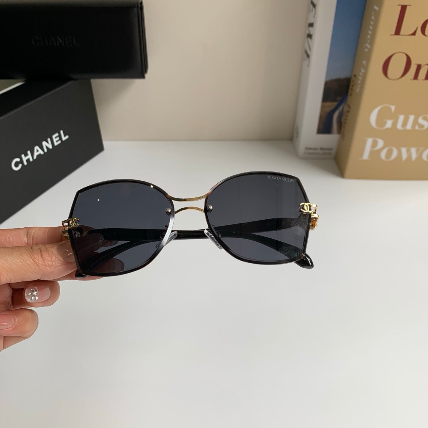 Chanel Square Silver Lens Sunglasses for Men & Women - 431625 - detail image 3