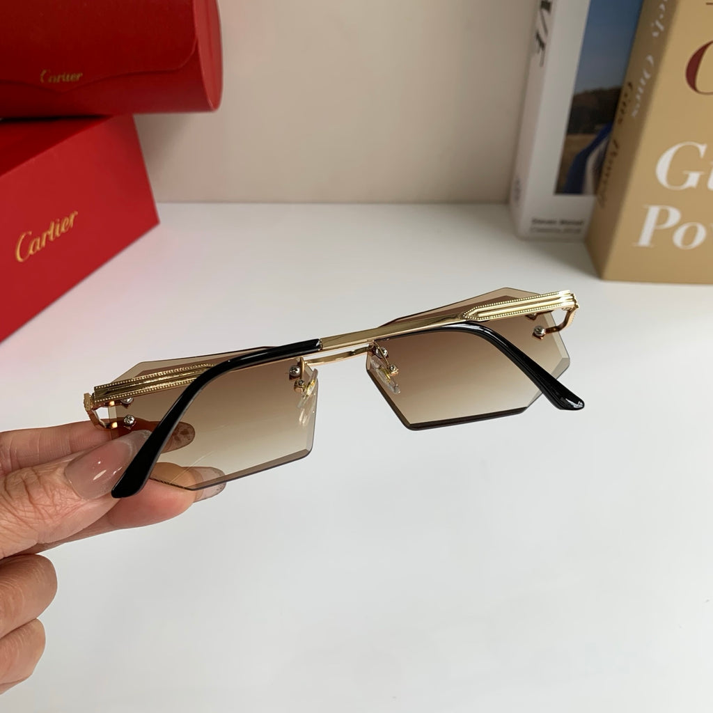 Cartier Fashion Brown Lens Sunglasses for Men & Women - 432271 - detail image 7