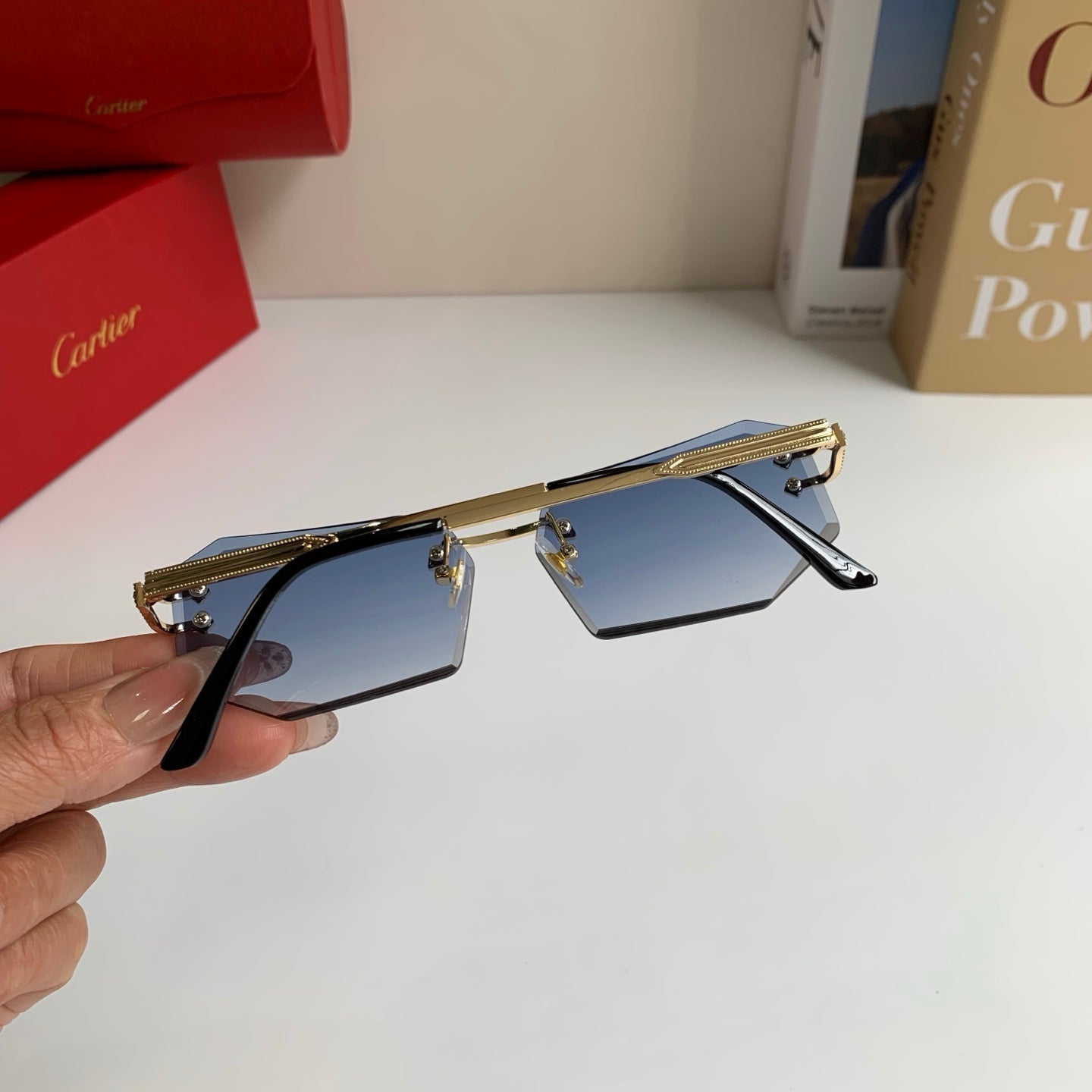 Cartier Fashion Silver Lens Sunglasses for Men & Women - 432272 - detail image 6