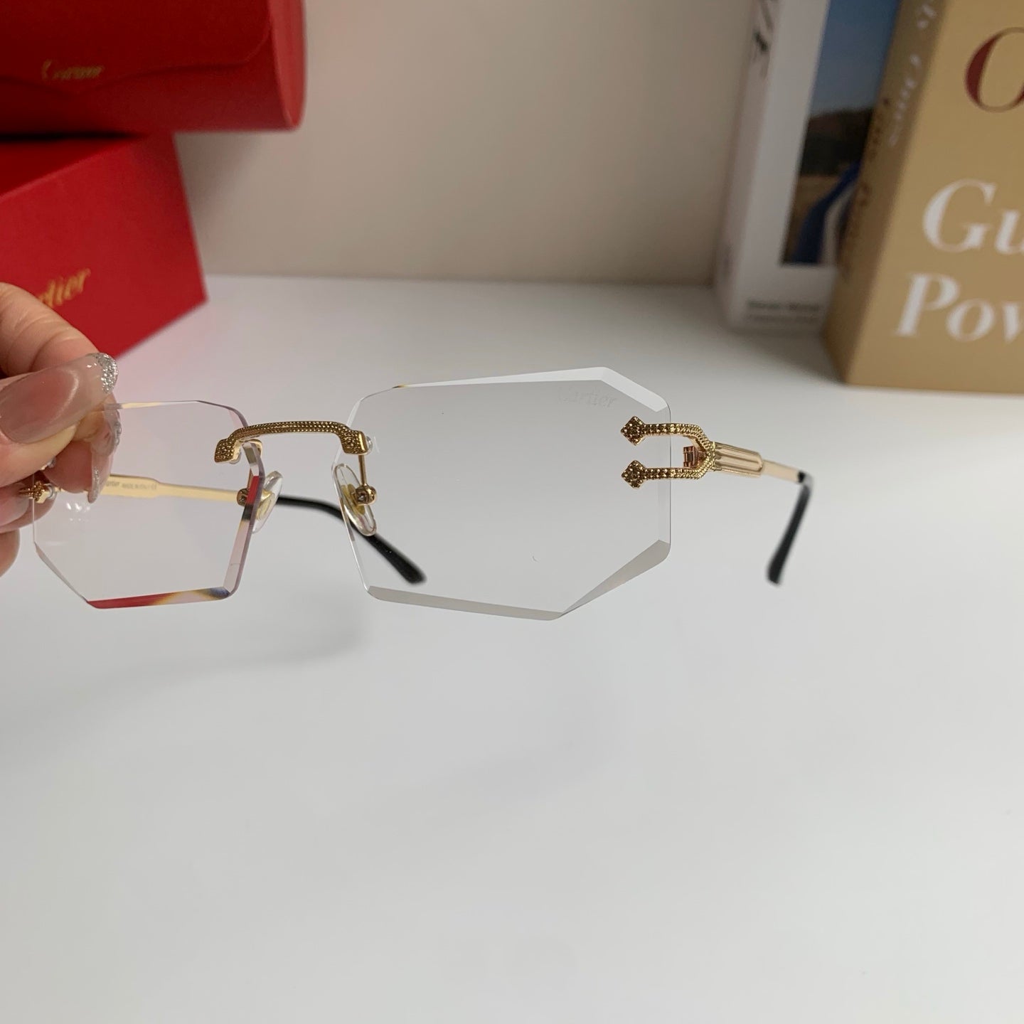 Cartier Fashion Silver Lens Sunglasses for Men & Women - 432273 - detail image 7