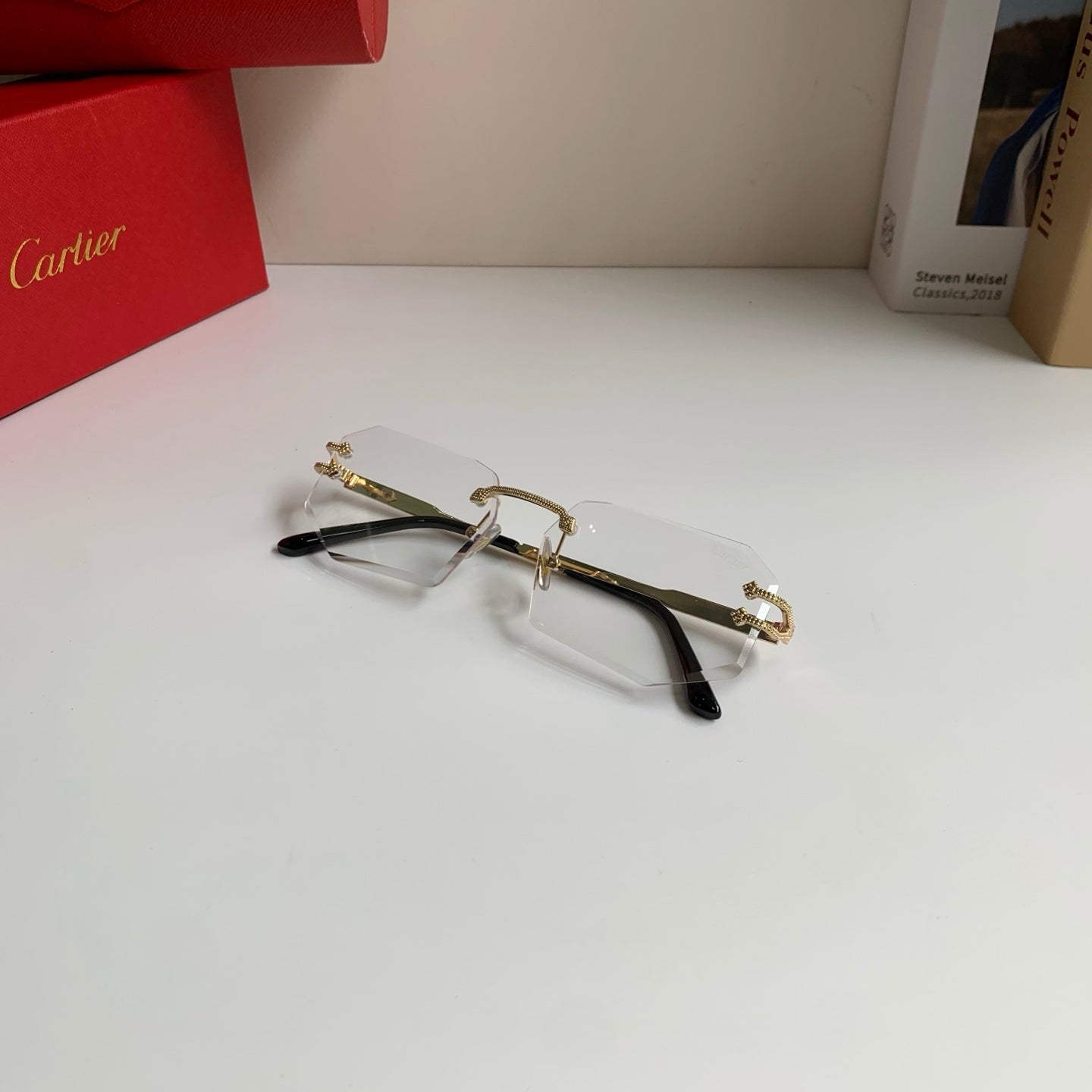 Cartier Fashion Silver Lens Sunglasses for Men & Women - 432273 - detail image 4