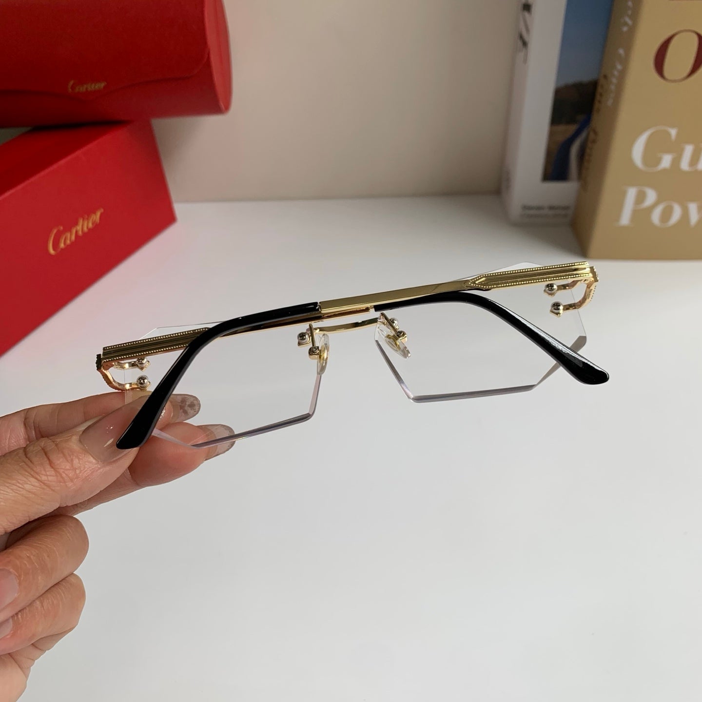 Cartier Fashion Silver Lens Sunglasses for Men & Women - 432273 - detail image 8