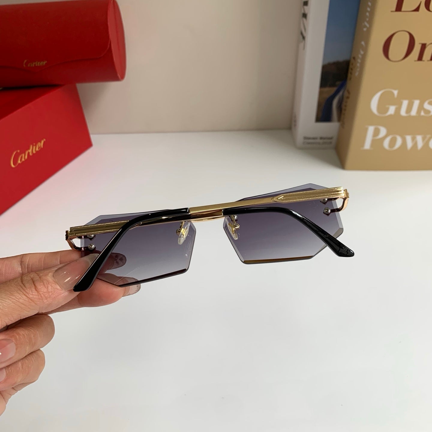 Cartier Fashion Silver Lens Sunglasses for Men & Women - 432274 - detail image 6