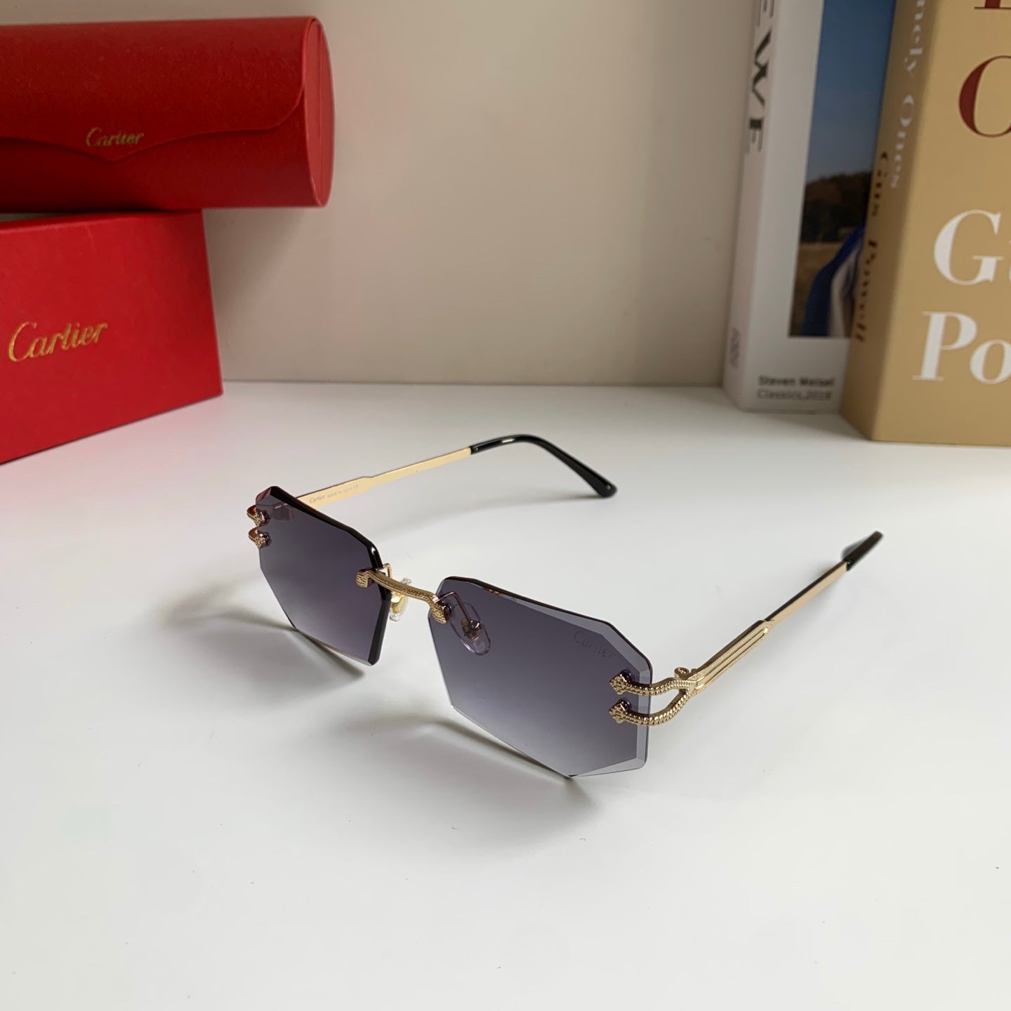 Cartier Fashion Silver Lens Sunglasses for Men & Women - 432274 - detail image 2