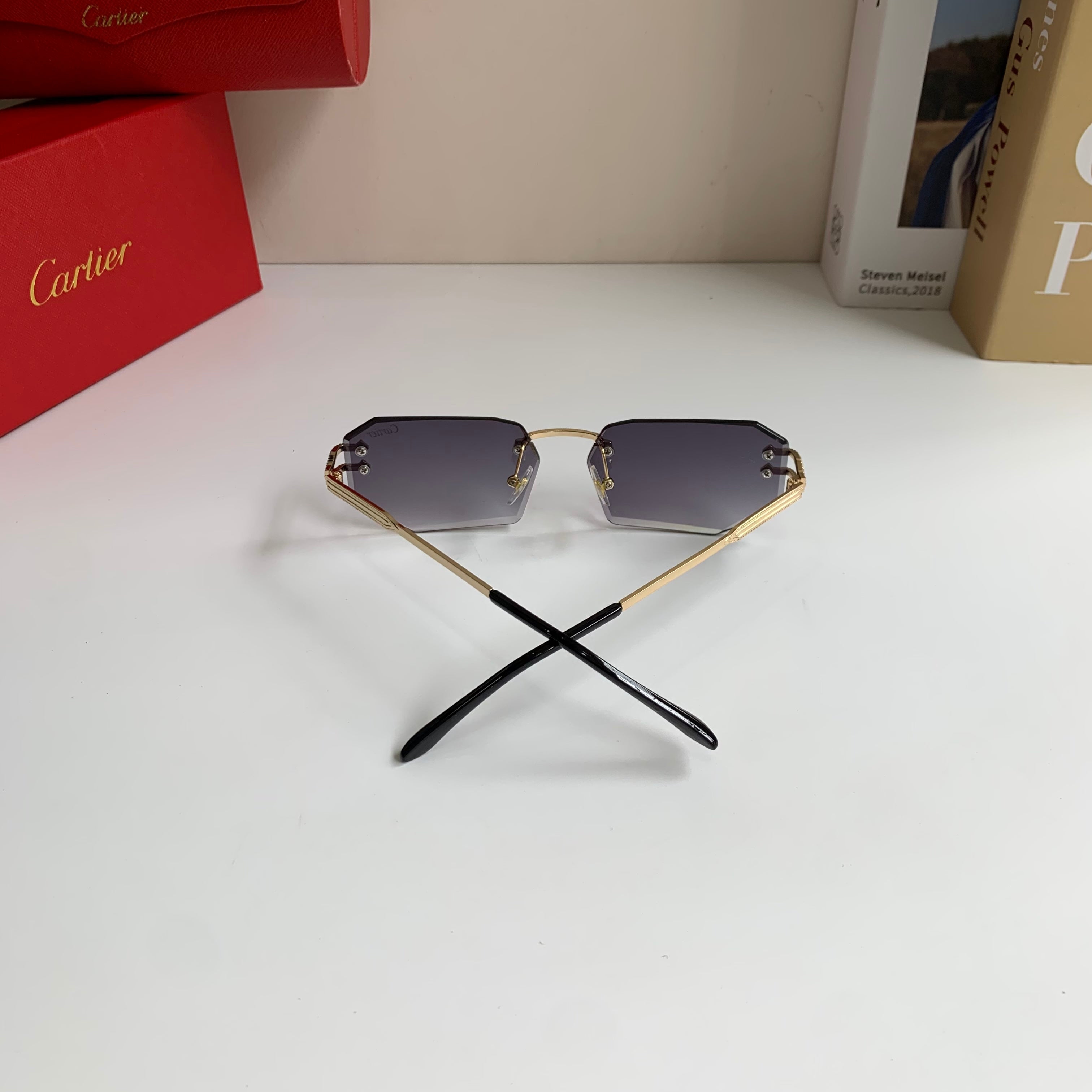Cartier Fashion Silver Lens Sunglasses for Men & Women - 432274 - detail image 7