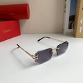 Cartier Fashion Silver Lens Sunglasses for Men & Women - 432274