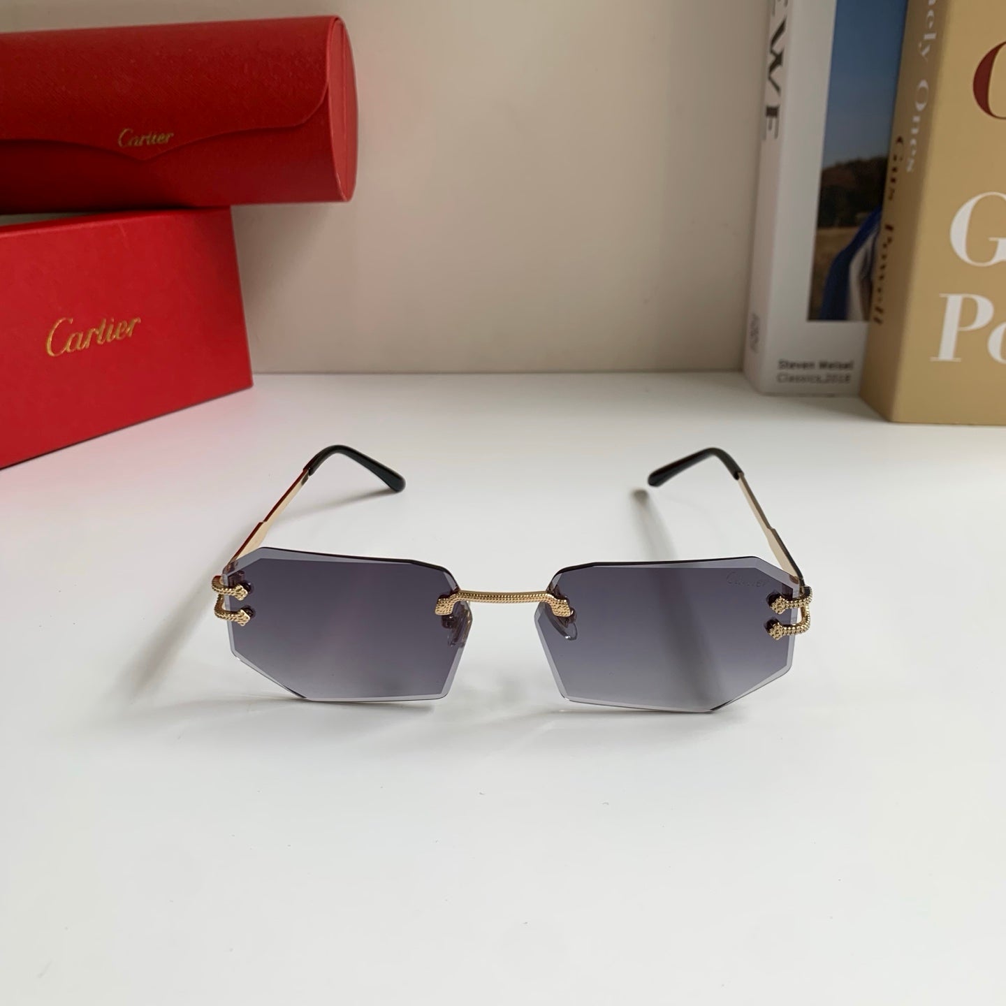 Cartier Fashion Silver Lens Sunglasses for Men & Women - 432274 - detail image 3