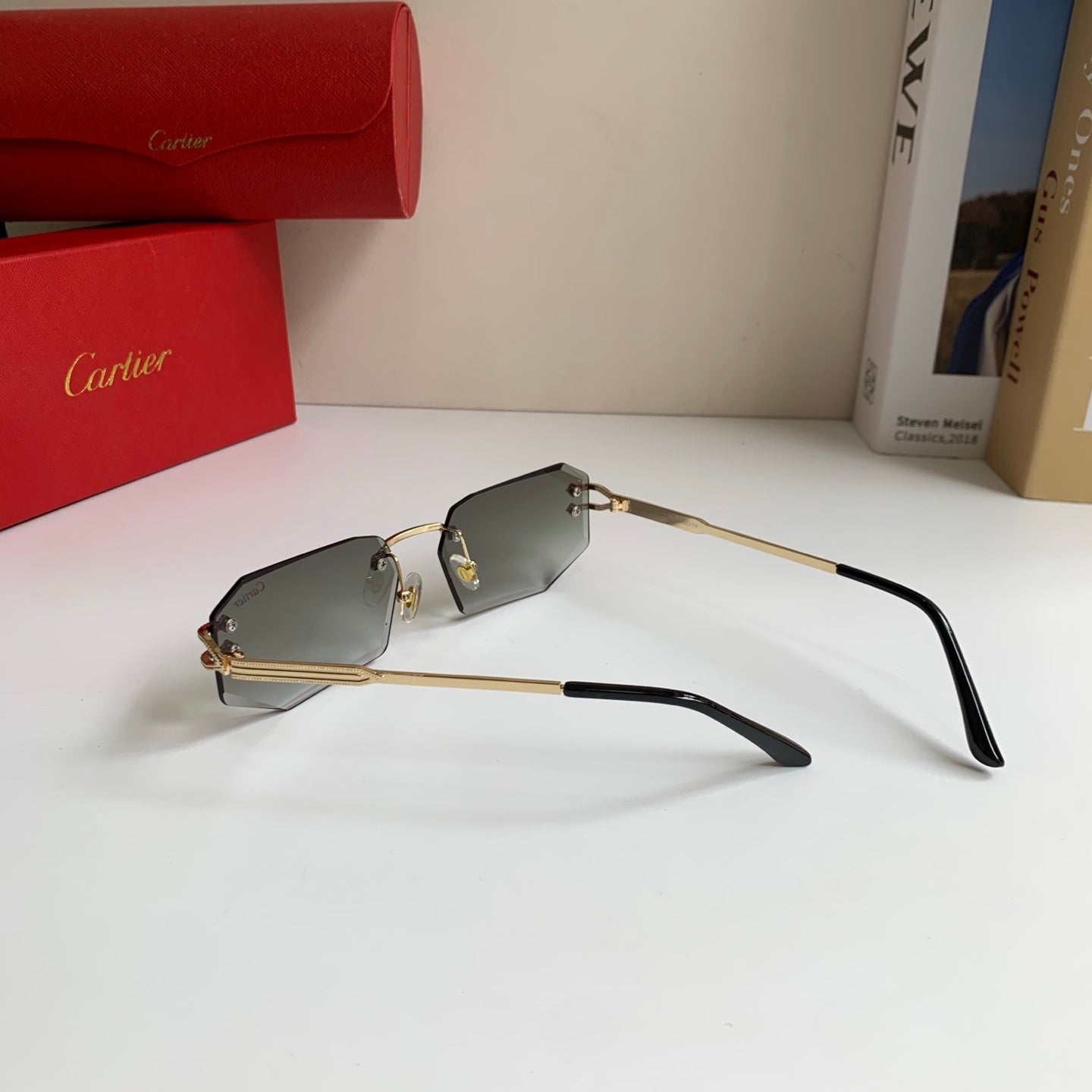 Cartier Fashion Silver Lens Sunglasses for Men & Women - 432275 - detail image 6