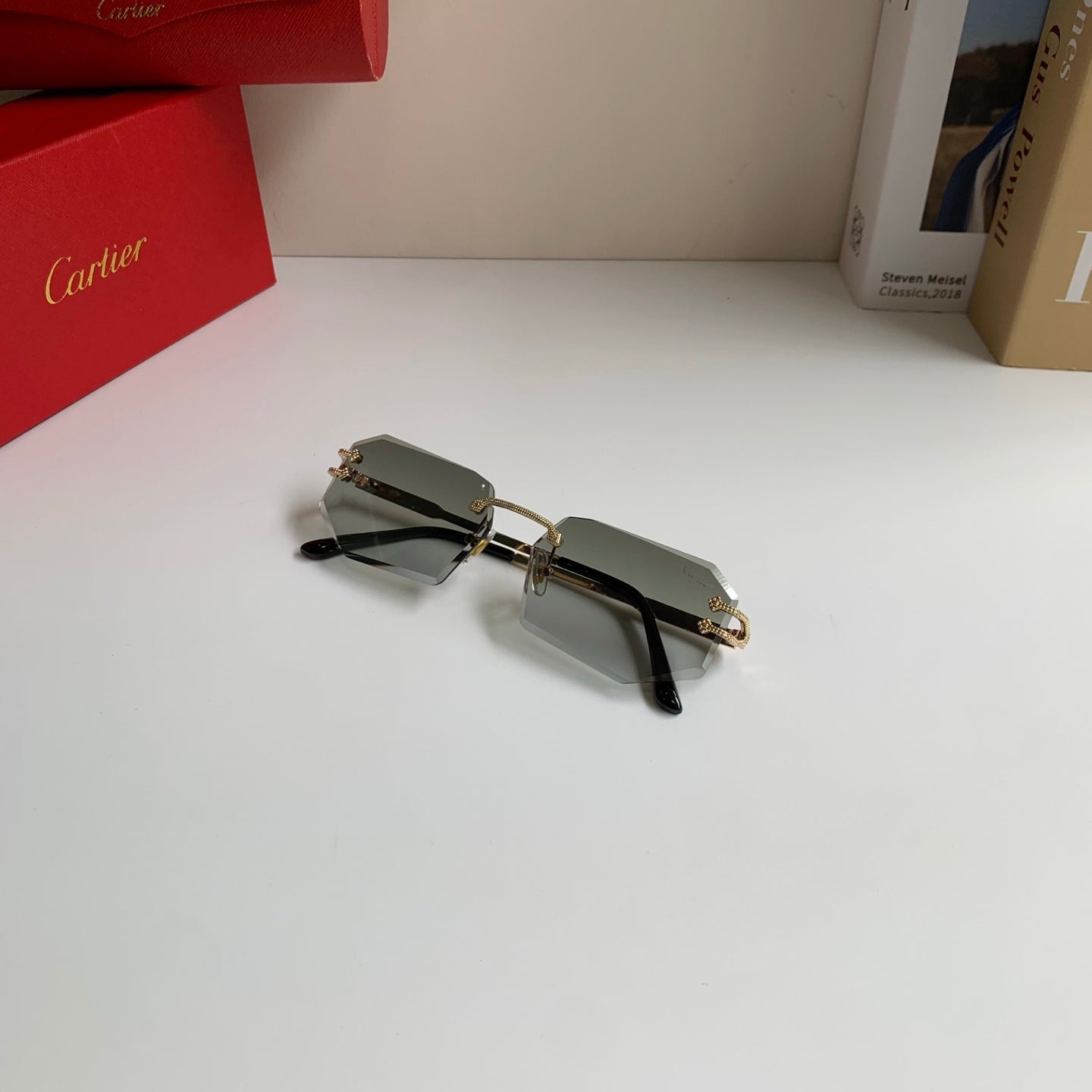 Cartier Fashion Silver Lens Sunglasses for Men & Women - 432275 - detail image 3