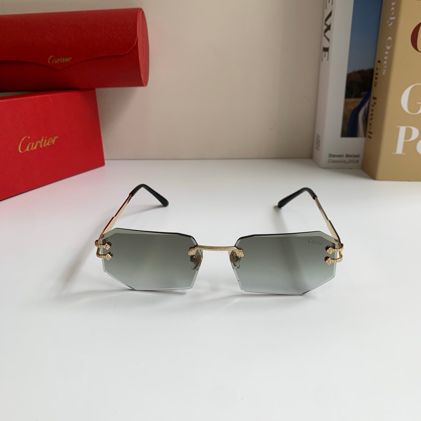 Cartier Fashion Silver Lens Sunglasses for Men & Women - 432275 - detail image 5