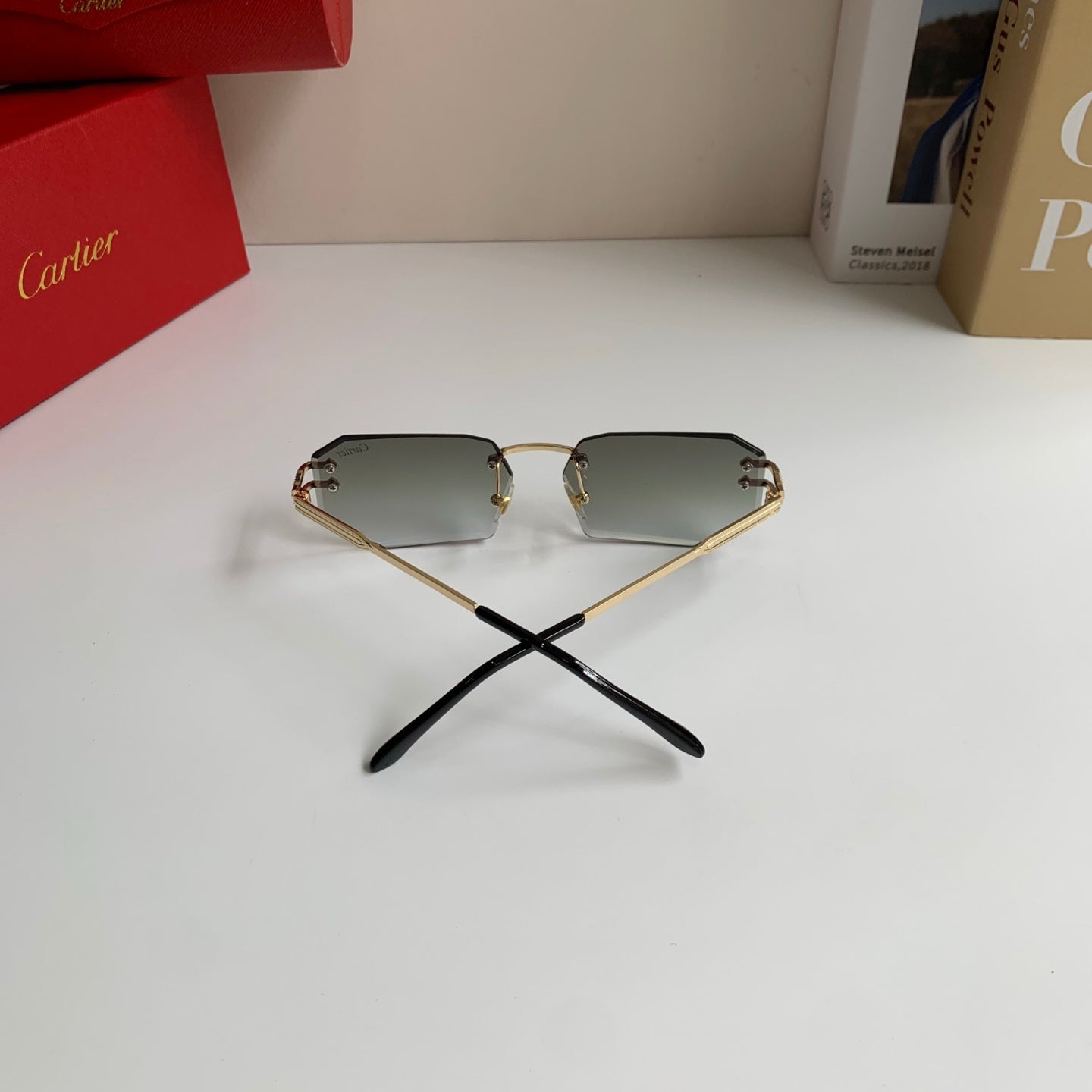 Cartier Fashion Silver Lens Sunglasses for Men & Women - 432275 - detail image 7