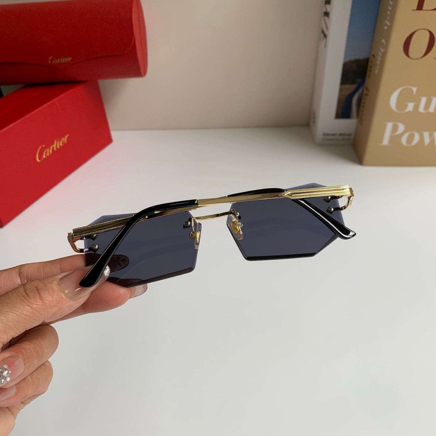 Cartier Fashion Silver Lens Sunglasses for Men & Women - 432276 - detail image 6