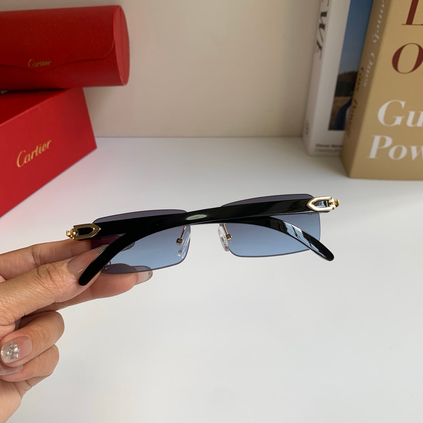 Cartier Fashion Silver Lens Sunglasses for Men & Women - 449470 - detail image 6