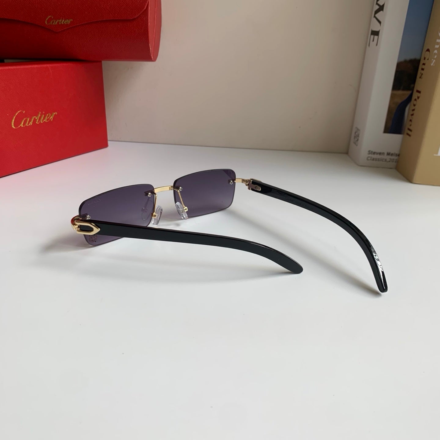 Cartier Fashion Silver Lens Sunglasses for Men & Women - 449472 - detail image 8