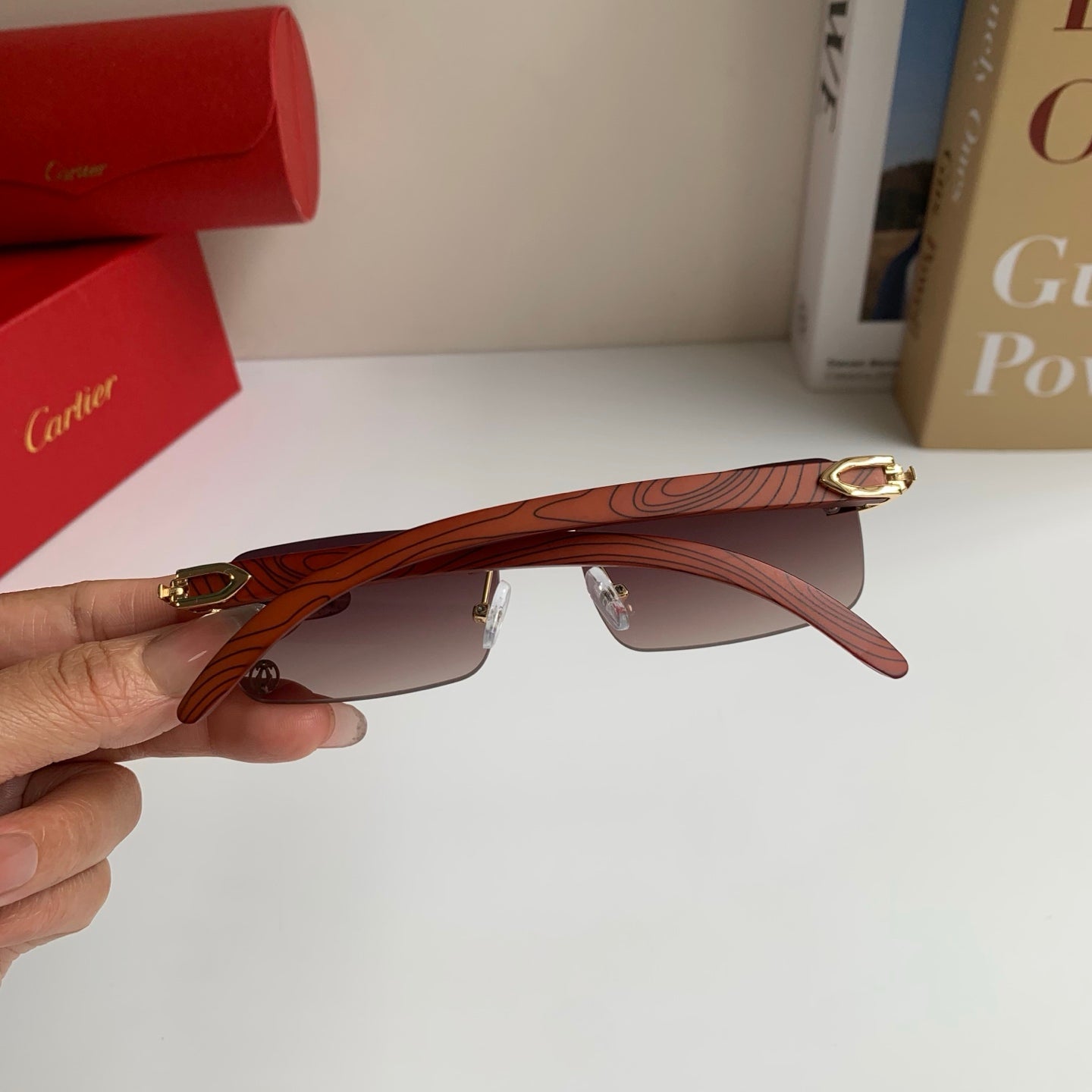 Cartier Fashion Silver Lens Sunglasses for Men & Women - 449473 - detail image 8