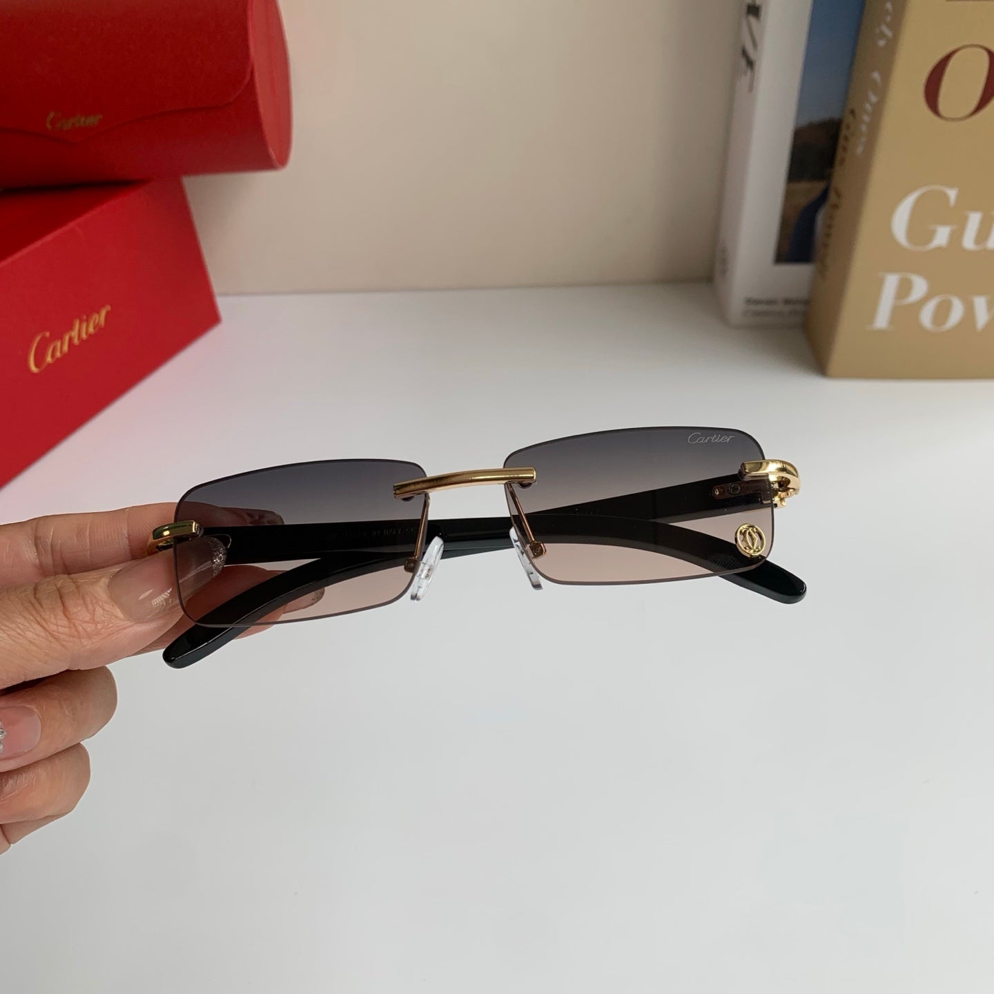 Cartier Fashion Silver Lens Sunglasses for Men & Women - 449474 - detail image 4