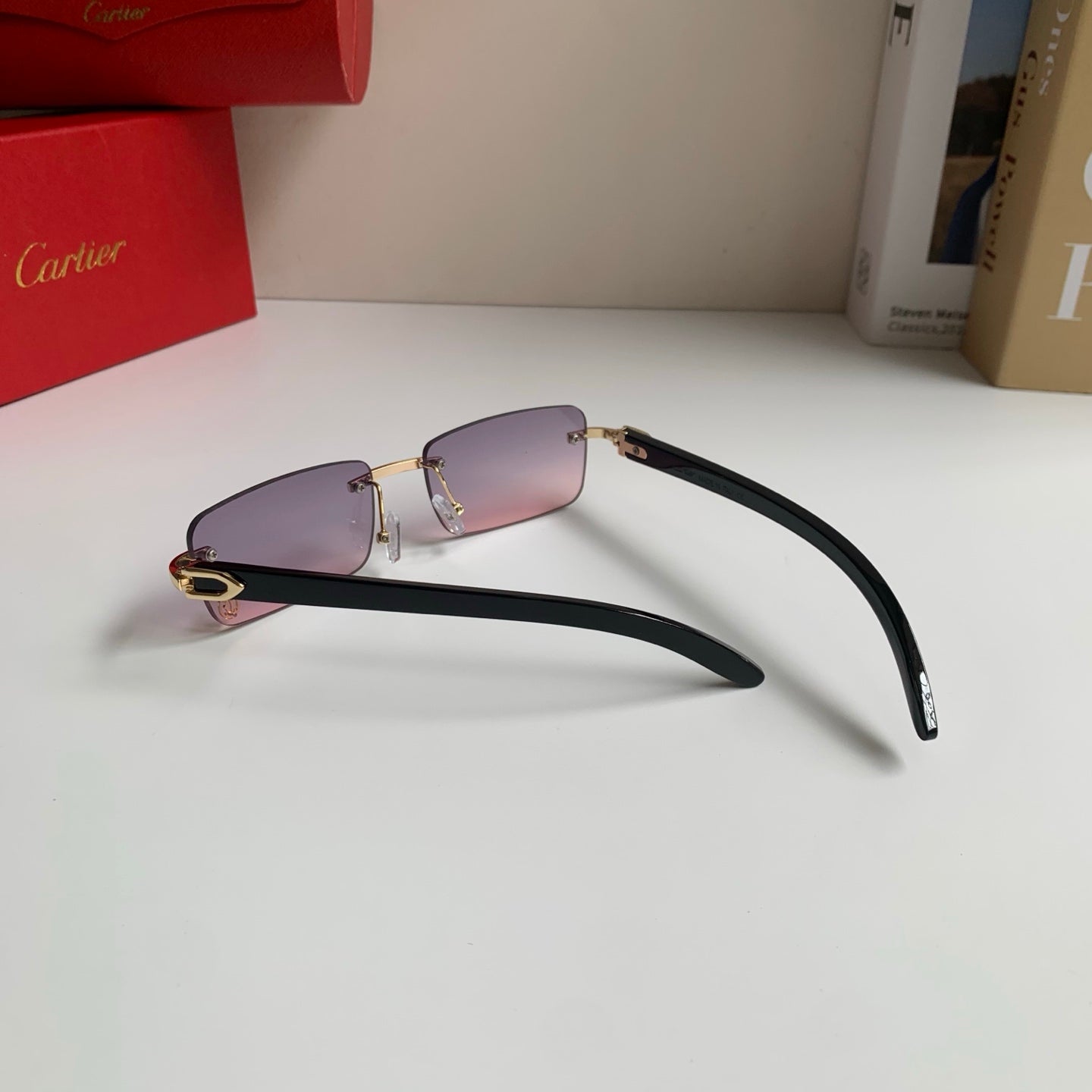 Cartier Fashion Silver Lens Sunglasses for Men & Women - 449475 - detail image 8