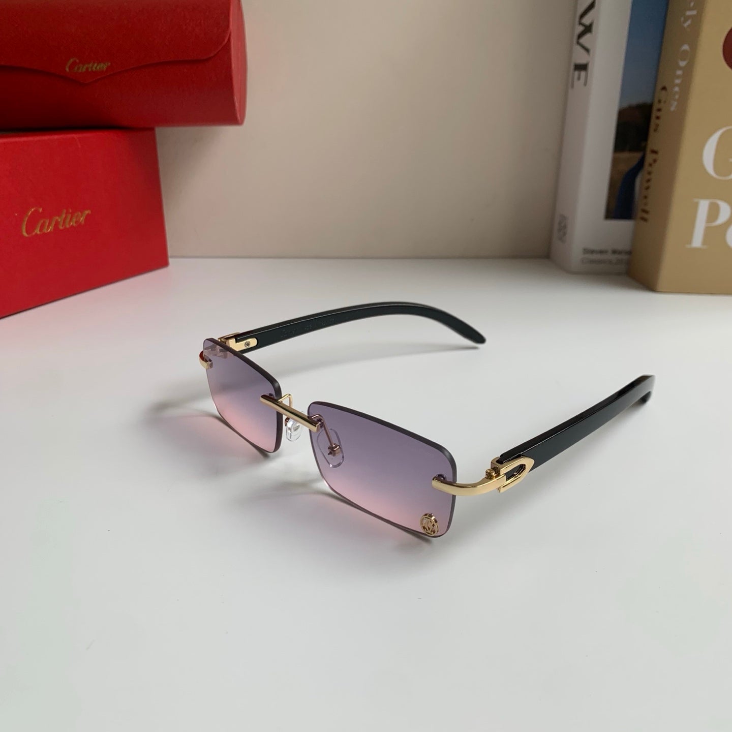 Cartier Fashion Silver Lens Sunglasses for Men & Women - 449475 - detail image 2