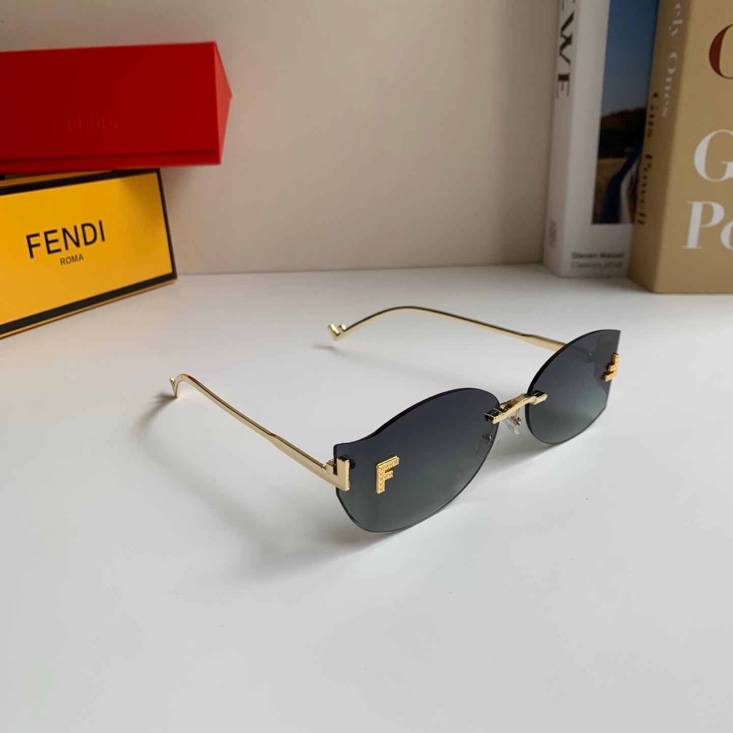 Fendi Fashion Silver Lens Sunglasses for Men & Women - 449830