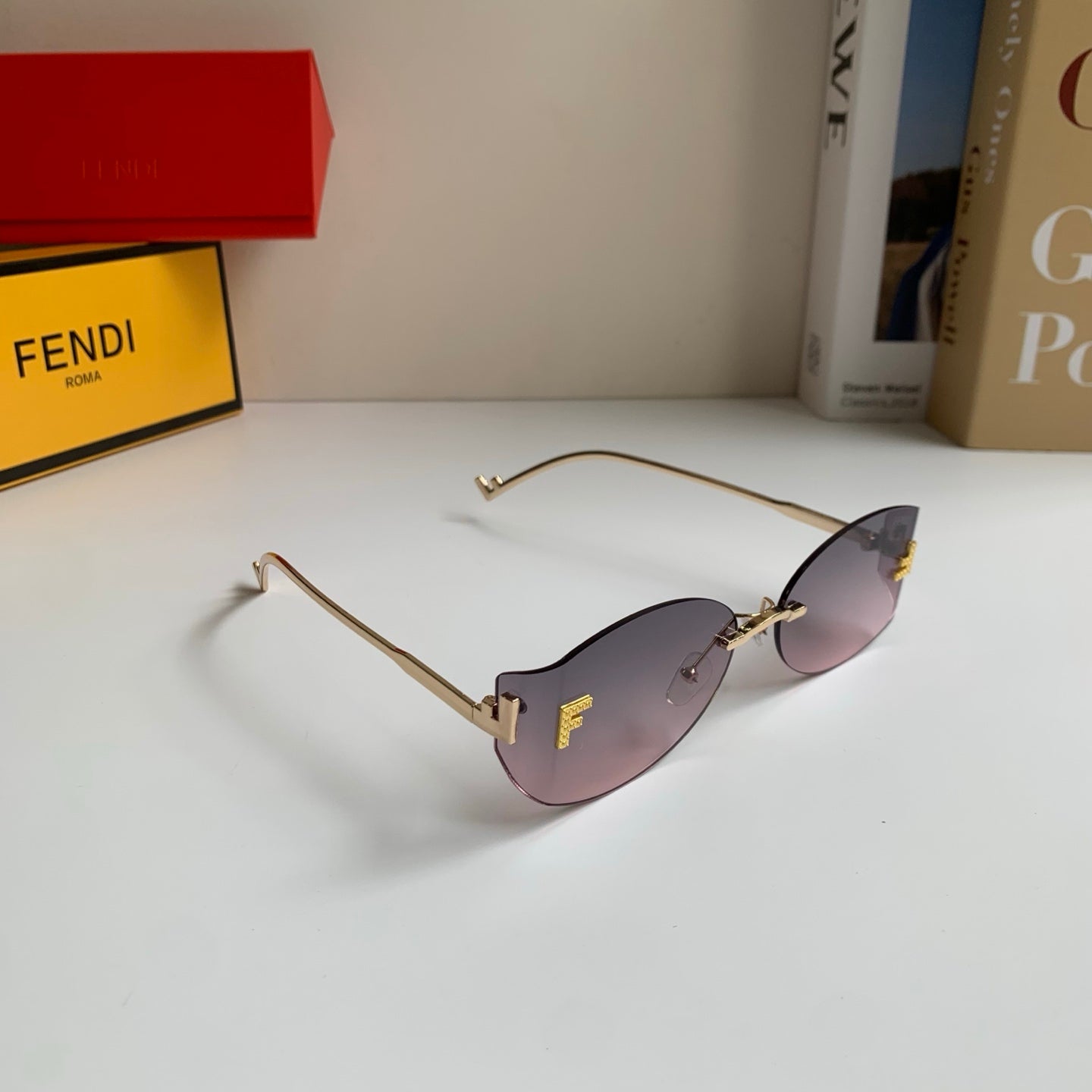 Fendi Fashion Silver Lens Sunglasses for Men & Women - 449820