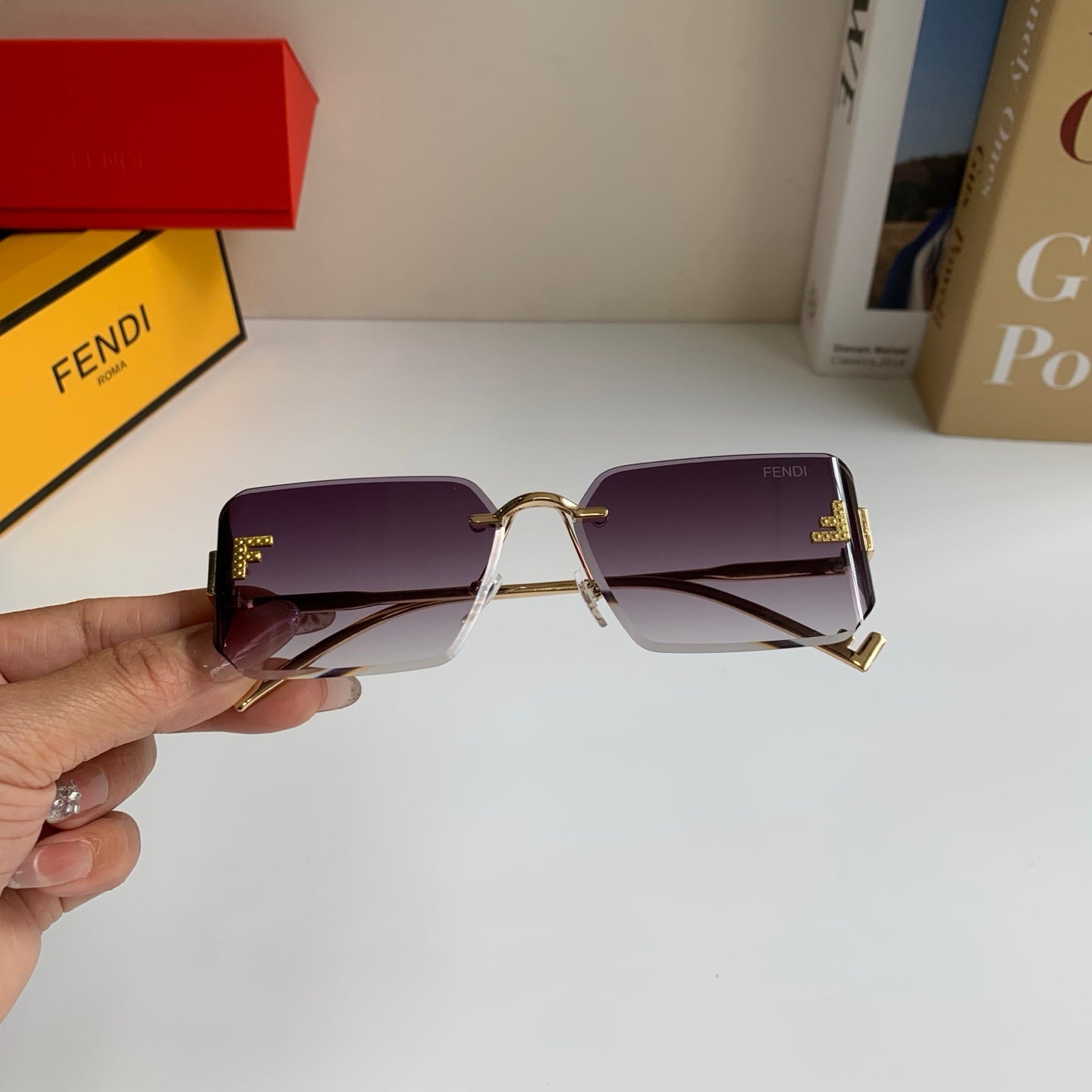 Fendi Fashion Silver Lens Sunglasses for Men & Women - 449835 - detail image 4