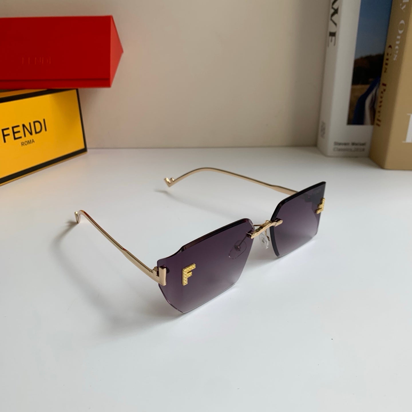 Fendi Fashion Silver Lens Sunglasses for Men & Women - 449835